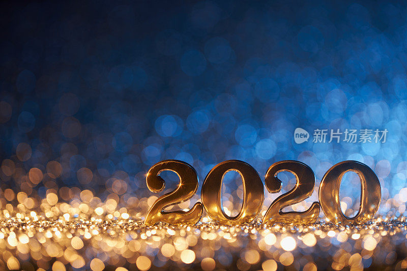 新年圣诞装饰2020 -金蓝色派对庆祝